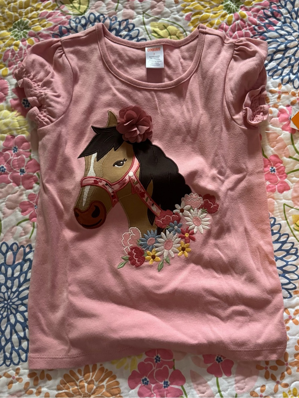 NWT size 7 Gymboree embroidered girls t-shirt